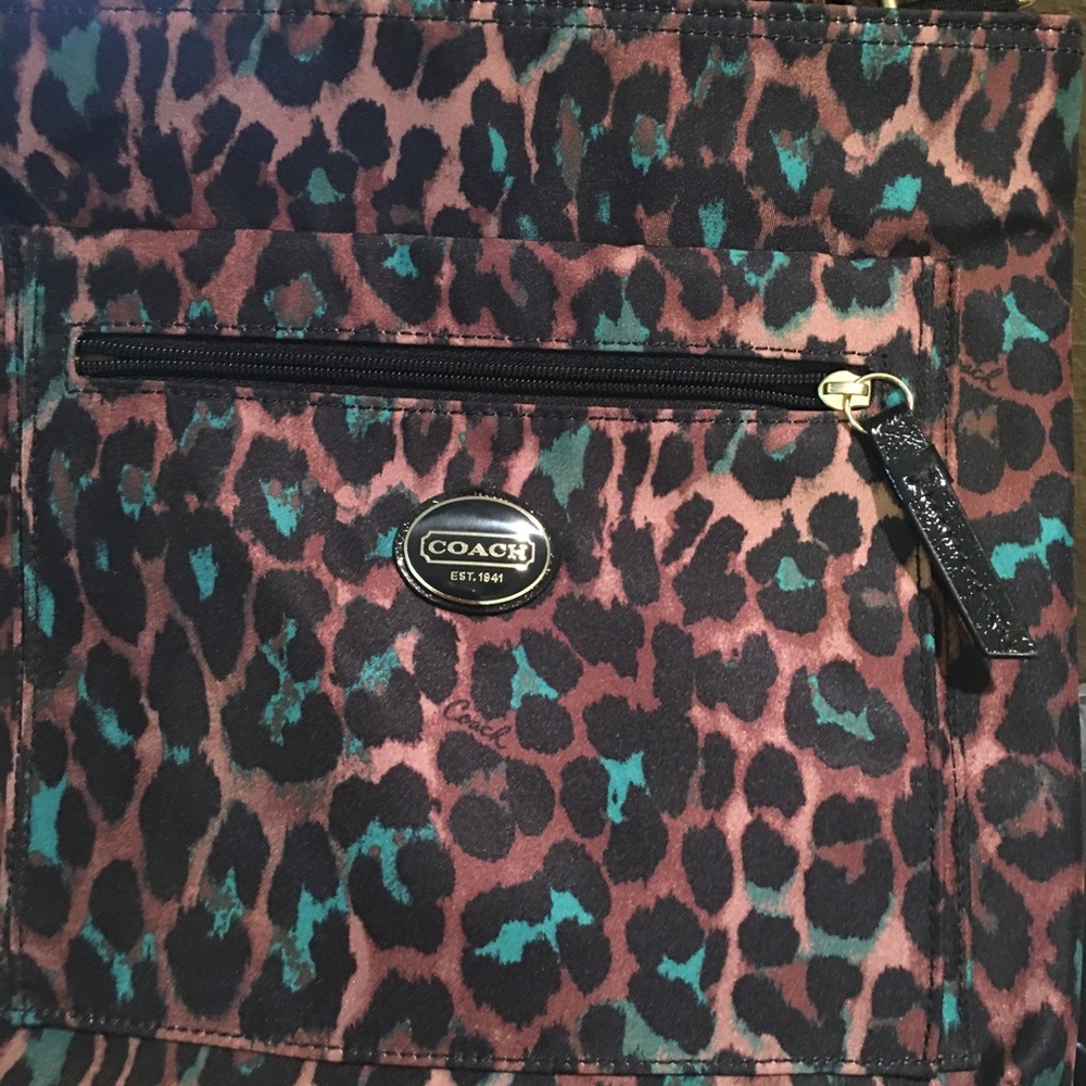 TWO Coach leopard print cross body purses 🤩